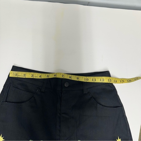 BLACK FRIDAY PALMISTRY Black Graphic Wide-Leg Pants SZ 8 NWT - Picture 8 of 11